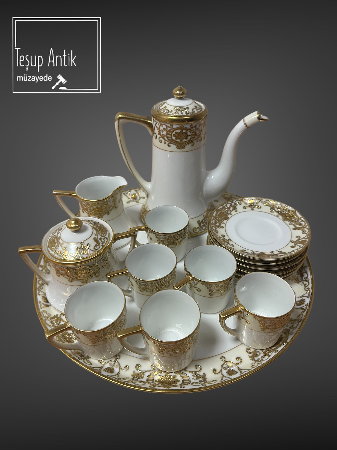 Tesup Antik | NORITAKE JAPAN GOLD VERME TEA POT | Müzayede APP