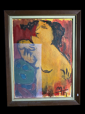 Metin Akarslan imzalı tablo — 94×74 cm, 45.000 TL müzayede satışı