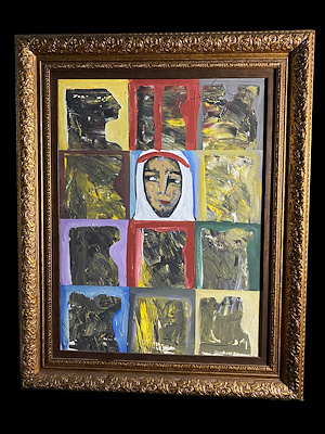Fikret Öztürk imzalı tablo — Yağlıboya, 100×80 cm, 45.000 TL müzayede satışı