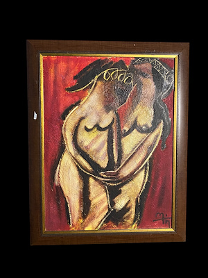 Metin Akarslan imzalı tablo — 93×74 cm, 50.000 TL müzayede satışı