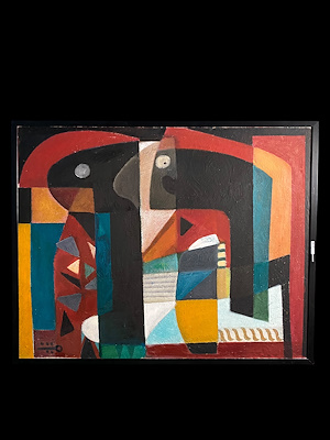 Metin Akarslan imzalı tablo — 103×83 cm, 45.000 TL müzayede satışı
