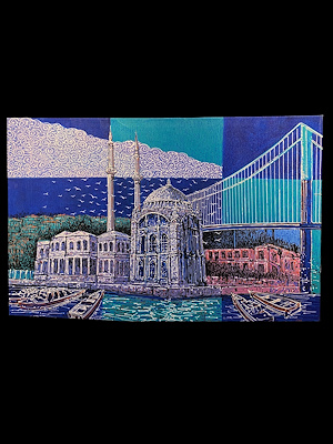 Javad Gaffari imzalı tablo — Yağlıboya, 145×95 cm, 22.750 TL müzayede satışı