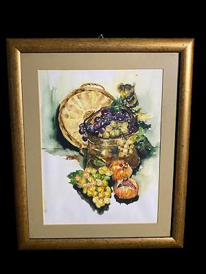 Ülkü imzalı tablo — Suluboya, 37×30 cm, 1.720 TL müzayede satışı