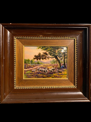 Limoges Porselen imzalı tablo — 37×32 cm, 6.687 TL müzayede satışı