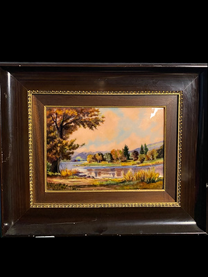 Limoges Porselen imzalı tablo — 51×42 cm, 17.187 TL müzayede satışı