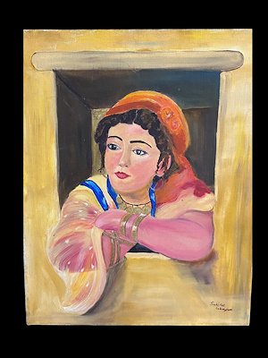 Sakine Özbayram imzalı tablo — Yağlıboya, 50×40 cm, 717 TL müzayede satışı