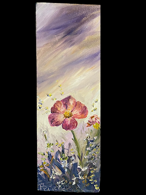 Feride imzalı tablo — Yağlıboya, 42×15 cm, 900 TL müzayede satışı