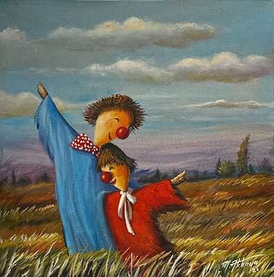 MEHMET AKKAYA (1972-)-''Korkuluk Cumhuriyeti''. Tuval üzerine