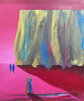 Beşir Bayar imzalı tablo — Akrilik Boya, 34×40 cm, 12.500 TL müzayede satışı