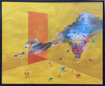 İbrahim Mısırlıoğlu imzalı tablo — Yağlı Boya, 100×120 cm, 23.000 TL müzayede satışı