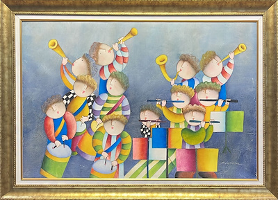 Joyce Roybal imzalı tablo — Yağlı Boya, 63×93 cm, 18.500 TL müzayede satışı