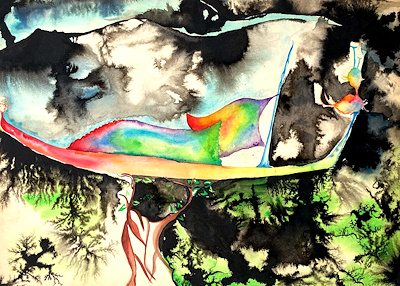 Sabiha Erengönül imzalı tablo — Sulu Boya, 25×35 cm, 1.200 TL müzayede satışı