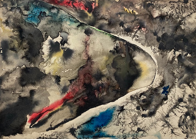 Sabiha Erengönül imzalı tablo — Sulu Boya, 25×35 cm, 875 TL müzayede satışı