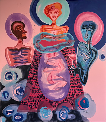 Eda Çığırlı imzalı tablo — Yağlı Boya, 160×140 cm, 10.000 TL müzayede satışı