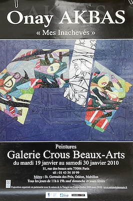 Sergi Afişi imzalı tablo — Baskı, 60×40 cm, 500 TL müzayede satışı