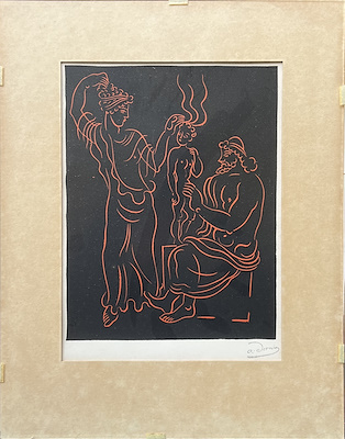 Andre Derain imzalı tablo — Baskı, 30×22 cm, 2.000 TL müzayede satışı