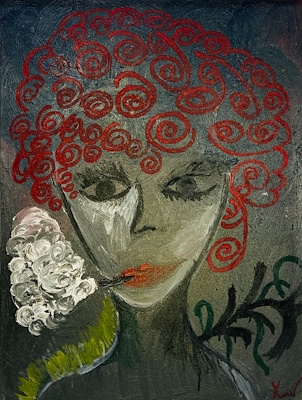 Kübra Demir / Beyni Şişik Kadın imzalı tablo — Yağlı Boya, 80×60 cm, 1.000 TL müzayede satışı