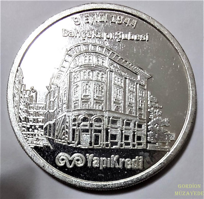 2019 YAPI KREDİ BANKASI 75. YIL MADALYON-27 GRAM 40 MM | Gordion