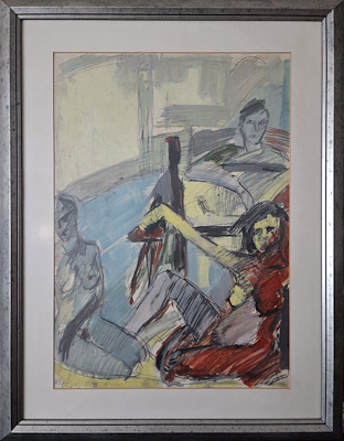 Arzu Başaran imzalı tablo — Karışık Teknik, 35×50 cm, 20.000 TL müzayede satışı