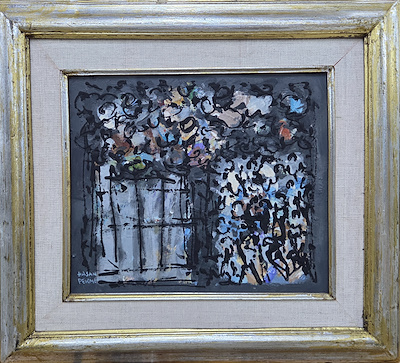 Hasan Pekmezci imzalı tablo — Yağlıboya, 29×25 cm, 10.000 TL müzayede satışı