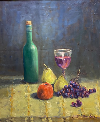 Ahmet Muhterem Oma imzalı tablo — Yağlıboya, 60×50 cm, 13.500 TL müzayede satışı
