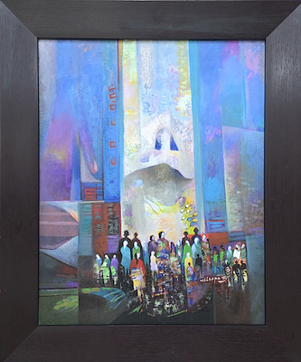 Veli Sapaz imzalı tablo — Yağlıboya, 50×40 cm, 12.000 TL müzayede satışı