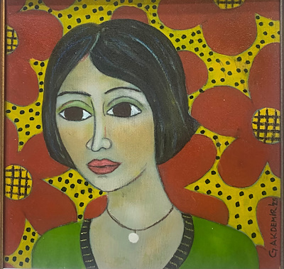 Güzin Atıl Akdemir imzalı tablo — Yağlı Boya, 20×20 cm, 3.750 TL müzayede satışı