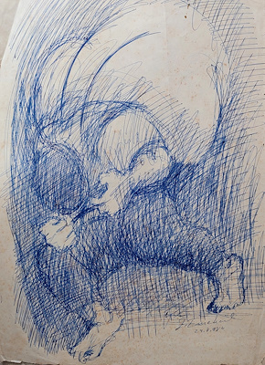 Esen Emekçil imzalı tablo — 42×31 cm, 1.200 TL müzayede satışı