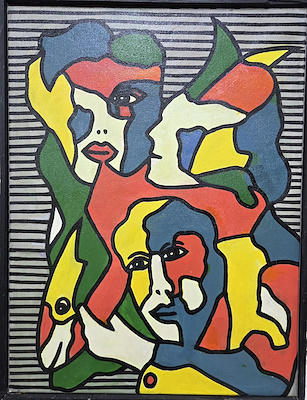 İrfan Seçkin imzalı tablo — Karışık Teknik, 57×75 cm, 4.750 TL müzayede satışı