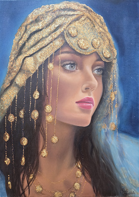 Sibel Öztüzün imzalı tablo — Karışık Teknik, 50×70 cm, 8.500 TL müzayede satışı