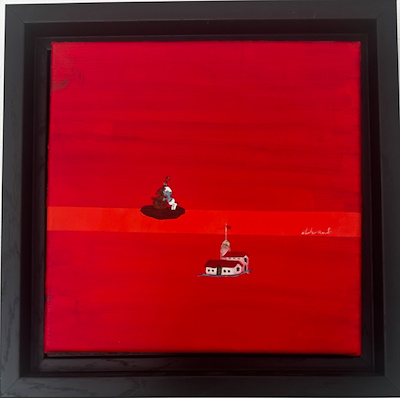 Nilüfer Manafi imzalı tablo — Yağlı Boya, 30×30 cm, 2.500 TL müzayede satışı
