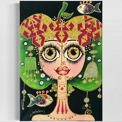 Nurten Balaban imzalı tablo — Akrilik Boya, 50×70 cm, 1.800 TL müzayede satışı