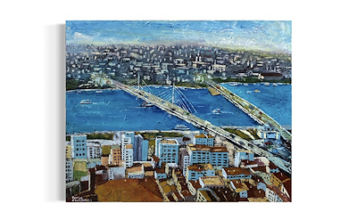 Cevriye Özgezer imzalı tablo — Yağlı Boya, 100×80 cm, 7.000 TL müzayede satışı