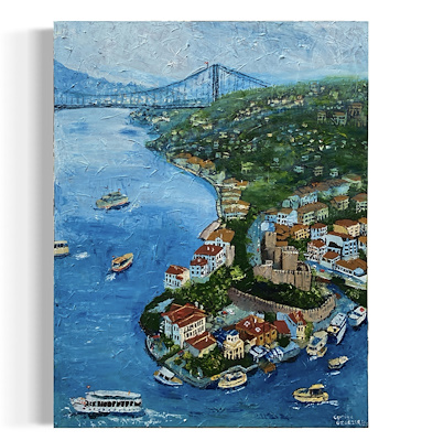 Cevriye Özgezer imzalı tablo — Yağlı Boya, 100×80 cm, 7.000 TL müzayede satışı