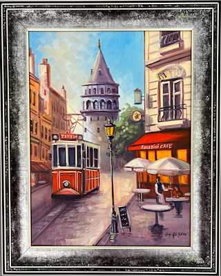 Olcay Çalışkan imzalı tablo — Yağlı Boya, 40×30 cm, 1.000 TL müzayede satışı