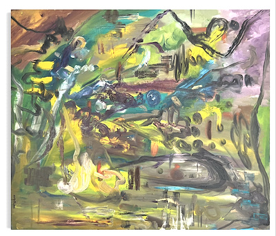 Cengiz Tüzgen imzalı tablo — Yağlı Boya, 120×100 cm, 4.000 TL müzayede satışı