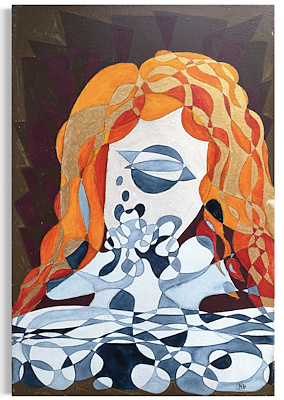 Hande Bilten imzalı tablo — Karışık Teknik, 33×23 cm, 4.000 TL müzayede satışı