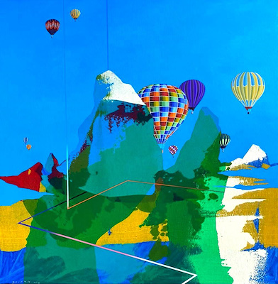 Mehmet Yıldırım imzalı tablo — Yağlı Boya, 100×100 cm, 40.000 TL müzayede satışı