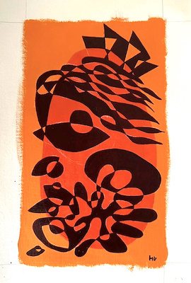 Hande Bilten imzalı tablo — Akrilik Boya, 30×23 cm, 5.000 TL müzayede satışı