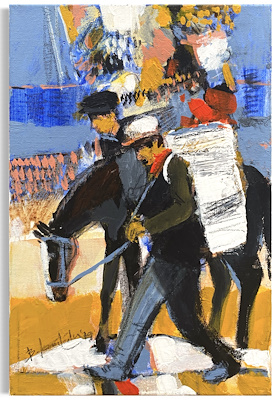 Baran Kamiloğlu imzalı tablo — Yağlı Boya, 35×20 cm, 5.000 TL müzayede satışı