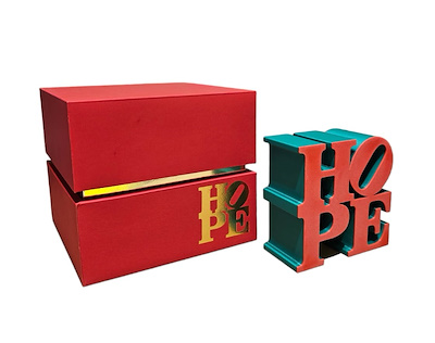 Robert Indiana imzalı tablo — 10×10 cm, 3.500 TL müzayede satışı