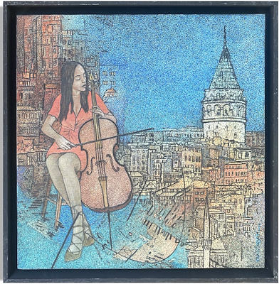Erkin Keskin imzalı tablo — Yağlı Boya, 2.250 TL müzayede satışı