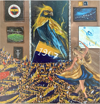 Can Emre Dağ imzalı tablo — Yağlı Boya, 50×50 cm, 5.000 TL müzayede satışı