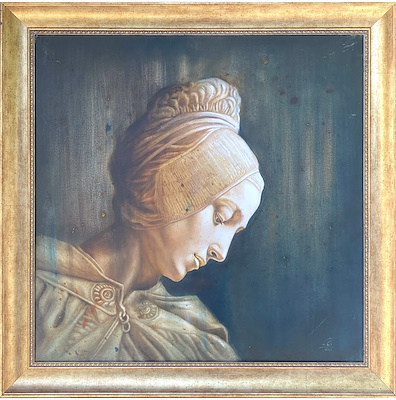 Shima Najafi imzalı tablo — Yağlı Boya, 80×80 cm, 3.750 TL müzayede satışı