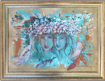 Berrin Varol imzalı tablo — Yağlı Boya, 35×50 cm, 2.000 TL müzayede satışı