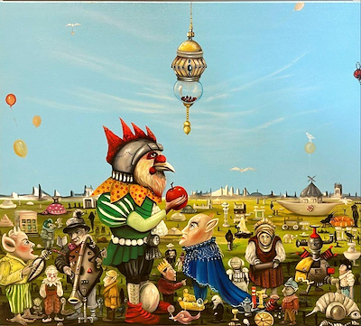 Neslihan Özgenç imzalı tablo — Akrilik Boya, 80×60 cm, 40.000 TL müzayede satışı