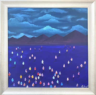 Muhammed Özgül imzalı tablo — Akrilik Boya, 70×70 cm, 5.000 TL müzayede satışı