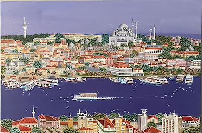 Ayfer Yıldız imzalı tablo — Akrilik Boya, 60×90 cm, 6.500 TL müzayede satışı