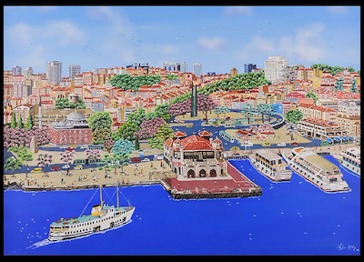 Ayfer Yıldız imzalı tablo — Yağlı Boya, 70×90 cm, 8.000 TL müzayede satışı