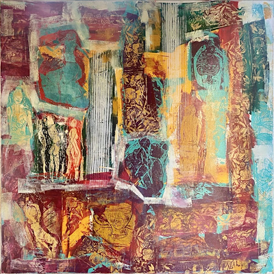 Meltem Akkaya imzalı tablo — 100×100 cm, 9.000 TL müzayede satışı